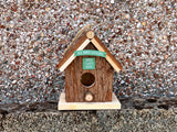 Wood Bark Garden Bird House - Garden Decorations - Gifts for Gardener