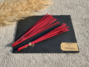 Apple & Cinnamon Incense Sticks - Hand Rolled Incense - Bamboo Incense Sticks