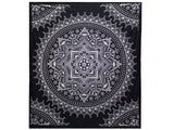 Black and White Cotton Bedspreads in Boho and Hippie Prints