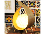 Coconut Desk Lamp - Natural Coconut Lampshade - Upcycled Table Lamps