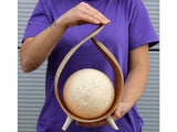 Coconut Desk Lamp - Natural Coconut Lampshade - Upcycled Table Lamps