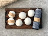 3 Pure Felted Wool Tumblr Dryer Balls - Natural Eco Friendly Dryer Balls
