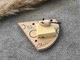 Cheese Board with Wire & Mouse - Cheese Serving Board with Cheese Cutter