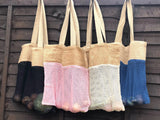 Eco Friendly Natural Cotton and Jute Net Mesh Shopping Bag