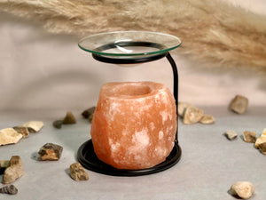 Crystal Oil Burner & Wax Burner - Himalayan Salt Crystal