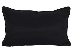 Black Rectangular Ouija Board Cushion - Small Rectangle Black and White Cushion