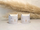 Cat Face Linen Fresh Scented Candle