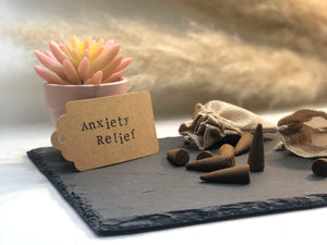 Aromatherapy Anxiety Relief Incense Cone Set - Organic Sandalwood Incense Cones