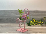 Minimalistic Planters, Flamingo Planters, Indoor Glass Pot Planters, Hydroponic Plant Pots, Pink Flamingo Planter, Hydroponic Glass Planter,