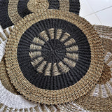 Natural Seagrass Hand Woven Rugs - Tan Rugs - Round Rug - Seagrass Rectangular Rugs - Living Room Rugs - Pet Friendly Rugs - Rustic Rugs