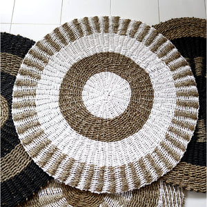 Natural Seagrass Hand Woven Rugs - Tan Rugs - Round Rug - Seagrass Rectangular Rugs - Living Room Rugs - Pet Friendly Rugs - Rustic Rugs