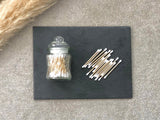 Eco Friendly Bamboo Cotton Buds in Glass Jar