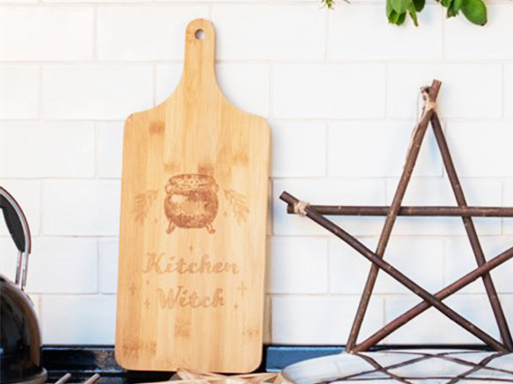 Sustainable Bamboo Witches Kitchen Chopping Board