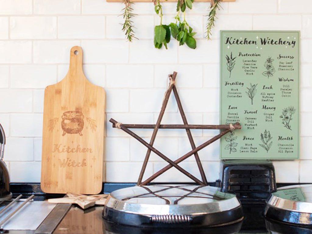 Sustainable Bamboo Witches Kitchen Chopping Board